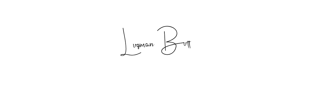 Use a signature maker to create a handwritten signature online. With this signature software, you can design (Andilay-7BmLP) your own signature for name Luqman Butt. Luqman Butt signature style 4 images and pictures png