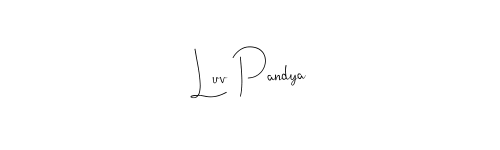 Use a signature maker to create a handwritten signature online. With this signature software, you can design (Andilay-7BmLP) your own signature for name Luv Pandya. Luv Pandya signature style 4 images and pictures png