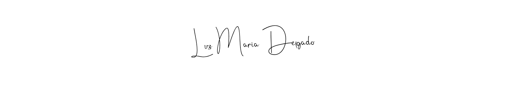 if you are searching for the best signature style for your name Luz Maria Delgado. so please give up your signature search. here we have designed multiple signature styles  using Andilay-7BmLP. Luz Maria Delgado signature style 4 images and pictures png