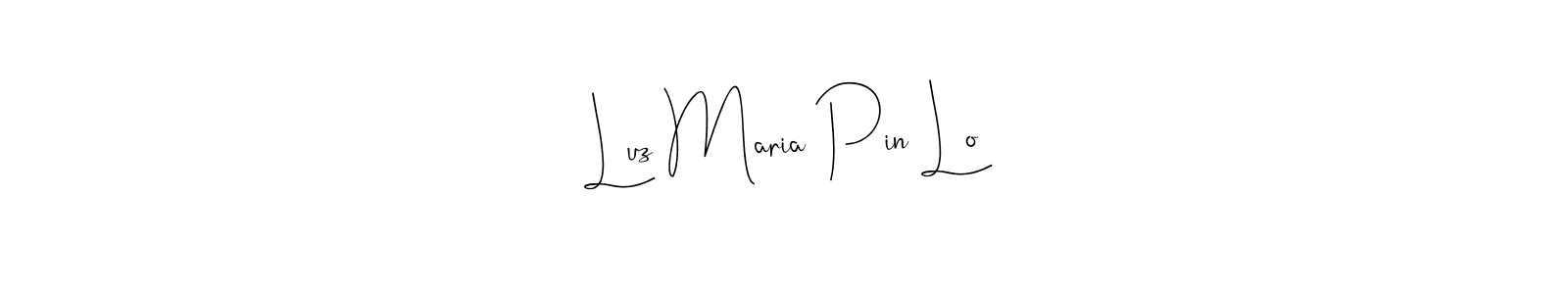 Create a beautiful signature design for name Luz Maria Pin Lo. With this signature (Andilay-7BmLP) fonts, you can make a handwritten signature for free. Luz Maria Pin Lo signature style 4 images and pictures png