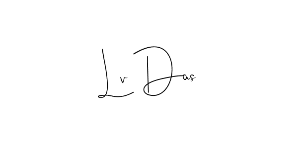 The best way (Andilay-7BmLP) to make a short signature is to pick only two or three words in your name. The name Lv Das include a total of six letters. For converting this name. Lv Das signature style 4 images and pictures png