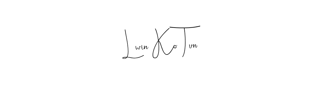 Make a beautiful signature design for name Lwin Ko Tun. With this signature (Andilay-7BmLP) style, you can create a handwritten signature for free. Lwin Ko Tun signature style 4 images and pictures png