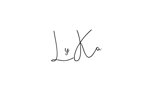 Also we have Ly Ka name is the best signature style. Create professional handwritten signature collection using Andilay-7BmLP autograph style. Ly Ka signature style 4 images and pictures png