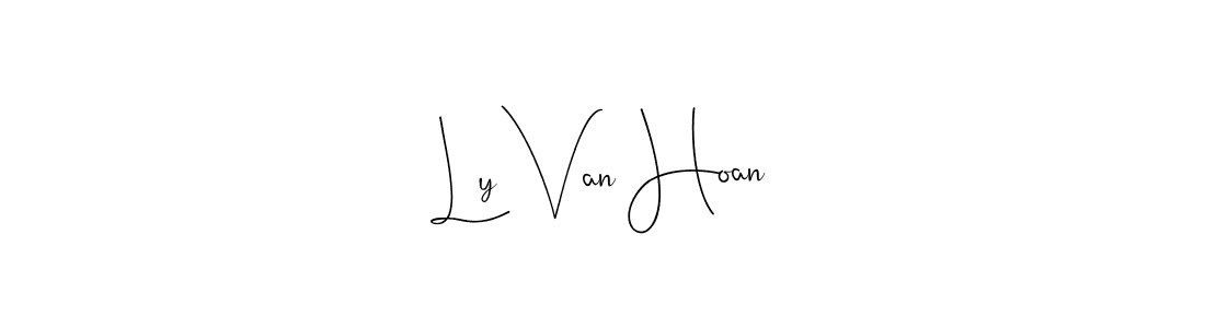 How to make Ly Van Hoan name signature. Use Andilay-7BmLP style for creating short signs online. This is the latest handwritten sign. Ly Van Hoan signature style 4 images and pictures png