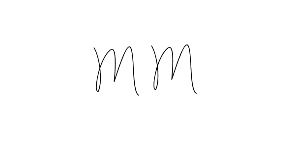 How to make Mᴀ M signature? Andilay-7BmLP is a professional autograph style. Create handwritten signature for Mᴀ M name. Mᴀ M signature style 4 images and pictures png