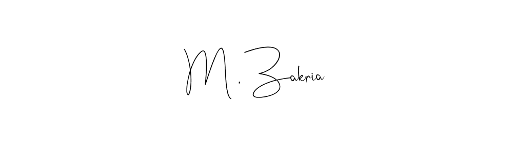 Make a beautiful signature design for name M , Zakria. With this signature (Andilay-7BmLP) style, you can create a handwritten signature for free. M , Zakria signature style 4 images and pictures png