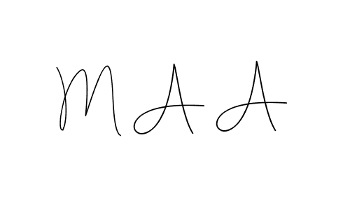 M A A stylish signature style. Best Handwritten Sign (Andilay-7BmLP) for my name. Handwritten Signature Collection Ideas for my name M A A. M A A signature style 4 images and pictures png