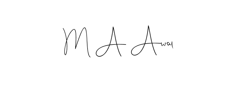 This is the best signature style for the M A Awal name. Also you like these signature font (Andilay-7BmLP). Mix name signature. M A Awal signature style 4 images and pictures png