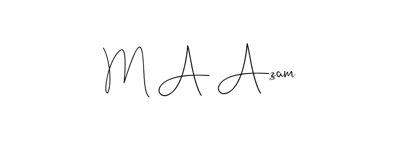 You should practise on your own different ways (Andilay-7BmLP) to write your name (M A Azam) in signature. don't let someone else do it for you. M A Azam signature style 4 images and pictures png