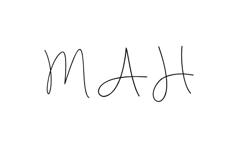 Also we have M A H name is the best signature style. Create professional handwritten signature collection using Andilay-7BmLP autograph style. M A H signature style 4 images and pictures png