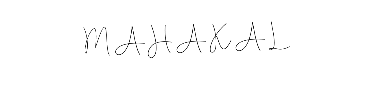 if you are searching for the best signature style for your name M A H A K A L. so please give up your signature search. here we have designed multiple signature styles  using Andilay-7BmLP. M A H A K A L signature style 4 images and pictures png