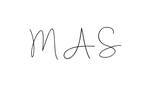 How to make M A S signature? Andilay-7BmLP is a professional autograph style. Create handwritten signature for M A S name. M A S signature style 4 images and pictures png