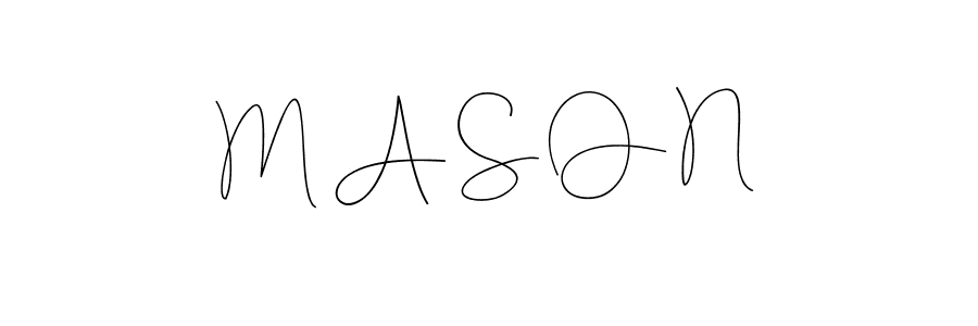 How to Draw M A S O N signature style? Andilay-7BmLP is a latest design signature styles for name M A S O N. M A S O N signature style 4 images and pictures png