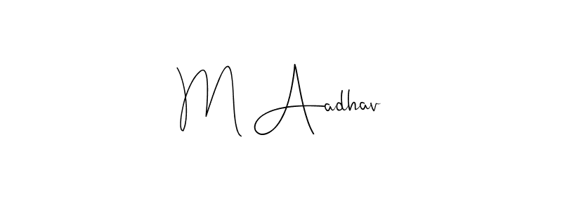 Best and Professional Signature Style for M Aadhav. Andilay-7BmLP Best Signature Style Collection. M Aadhav signature style 4 images and pictures png