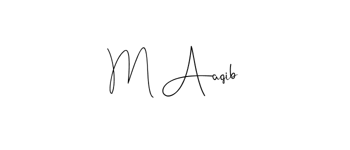 Make a beautiful signature design for name M Aaqib. Use this online signature maker to create a handwritten signature for free. M Aaqib signature style 4 images and pictures png