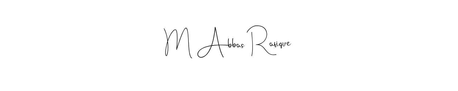 Also You can easily find your signature by using the search form. We will create M Abbas Rafique name handwritten signature images for you free of cost using Andilay-7BmLP sign style. M Abbas Rafique signature style 4 images and pictures png