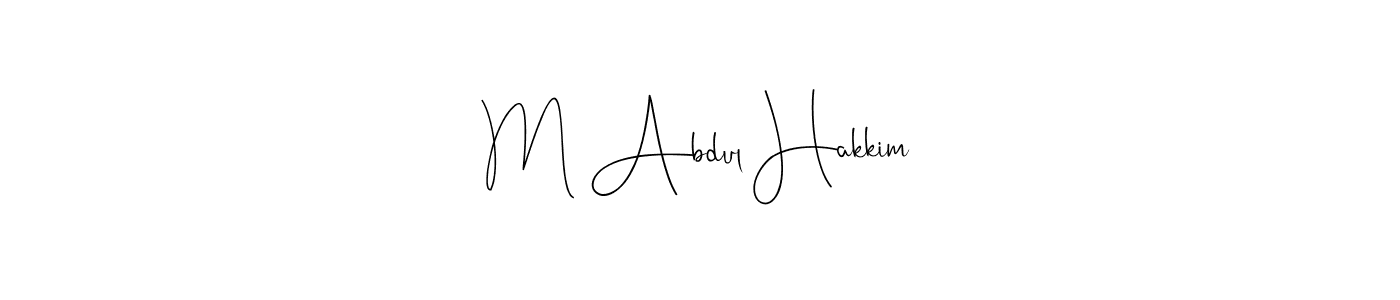 Make a beautiful signature design for name M Abdul Hakkim. Use this online signature maker to create a handwritten signature for free. M Abdul Hakkim signature style 4 images and pictures png