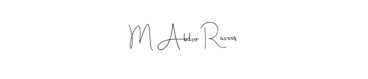 Here are the top 10 professional signature styles for the name M Abdur Ravoof. These are the best autograph styles you can use for your name. M Abdur Ravoof signature style 4 images and pictures png