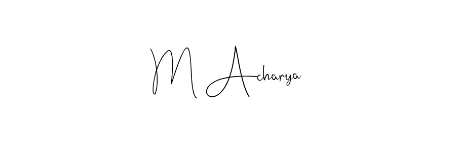 See photos of M Acharya official signature by Spectra . Check more albums & portfolios. Read reviews & check more about Andilay-7BmLP font. M Acharya signature style 4 images and pictures png