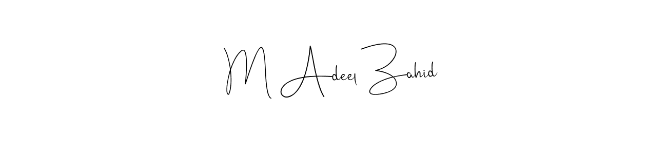 Also You can easily find your signature by using the search form. We will create M Adeel Zahid name handwritten signature images for you free of cost using Andilay-7BmLP sign style. M Adeel Zahid signature style 4 images and pictures png