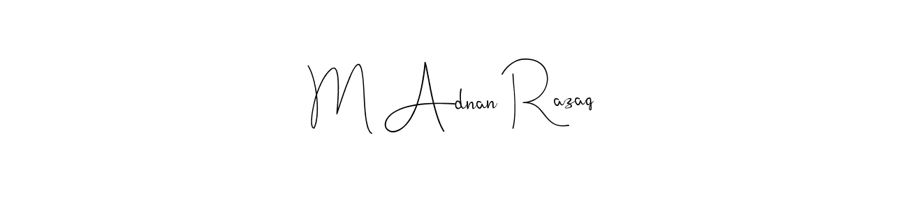 Design your own signature with our free online signature maker. With this signature software, you can create a handwritten (Andilay-7BmLP) signature for name M Adnan Razaq. M Adnan Razaq signature style 4 images and pictures png