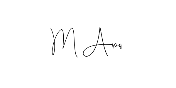 if you are searching for the best signature style for your name M Afaq. so please give up your signature search. here we have designed multiple signature styles  using Andilay-7BmLP. M Afaq signature style 4 images and pictures png