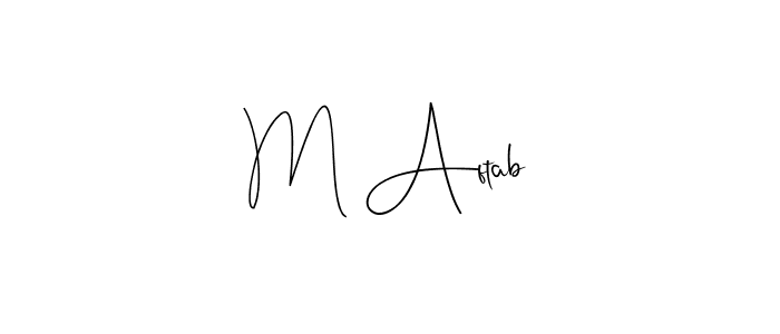 This is the best signature style for the M Aftab name. Also you like these signature font (Andilay-7BmLP). Mix name signature. M Aftab signature style 4 images and pictures png