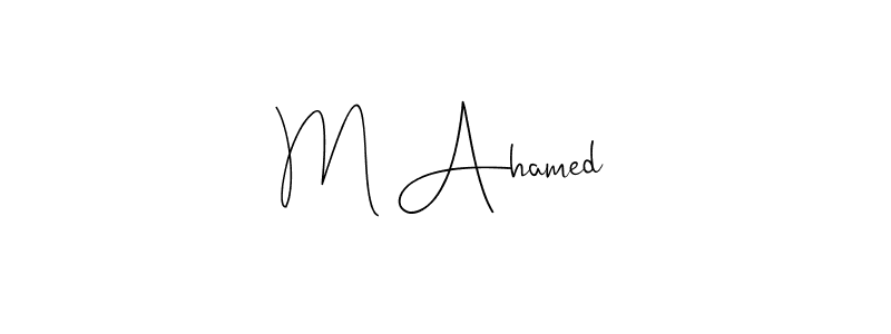 Also You can easily find your signature by using the search form. We will create M Ahamed name handwritten signature images for you free of cost using Andilay-7BmLP sign style. M Ahamed signature style 4 images and pictures png