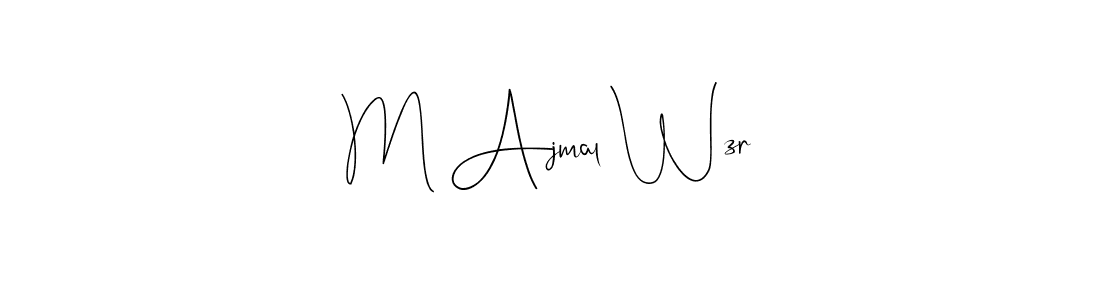 Once you've used our free online signature maker to create your best signature Andilay-7BmLP style, it's time to enjoy all of the benefits that M Ajmal Wzr name signing documents. M Ajmal Wzr signature style 4 images and pictures png