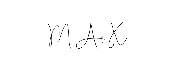 See photos of M Ali K official signature by Spectra . Check more albums & portfolios. Read reviews & check more about Andilay-7BmLP font. M Ali K signature style 4 images and pictures png