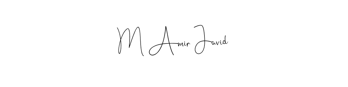 Also You can easily find your signature by using the search form. We will create M Amir Javid name handwritten signature images for you free of cost using Andilay-7BmLP sign style. M Amir Javid signature style 4 images and pictures png