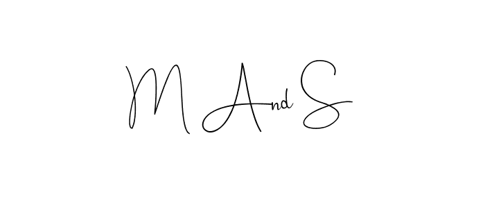 Andilay-7BmLP is a professional signature style that is perfect for those who want to add a touch of class to their signature. It is also a great choice for those who want to make their signature more unique. Get M And S name to fancy signature for free. M And S signature style 4 images and pictures png