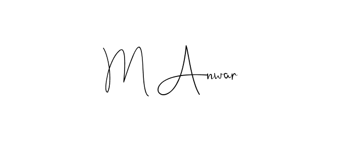 This is the best signature style for the M Anwar name. Also you like these signature font (Andilay-7BmLP). Mix name signature. M Anwar signature style 4 images and pictures png