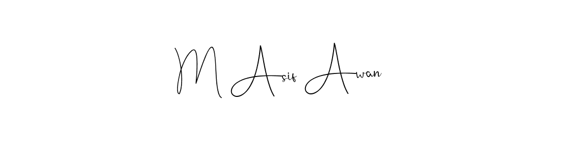 You can use this online signature creator to create a handwritten signature for the name M Asif Awan. This is the best online autograph maker. M Asif Awan signature style 4 images and pictures png
