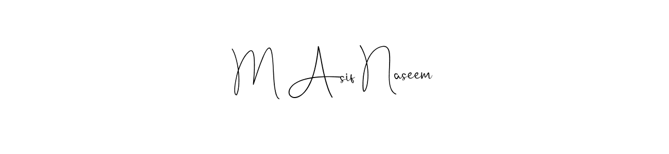 Make a beautiful signature design for name M Asif Naseem. Use this online signature maker to create a handwritten signature for free. M Asif Naseem signature style 4 images and pictures png