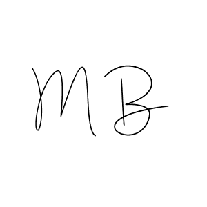 M B stylish signature style. Best Handwritten Sign (Andilay-7BmLP) for my name. Handwritten Signature Collection Ideas for my name M B. M B signature style 4 images and pictures png