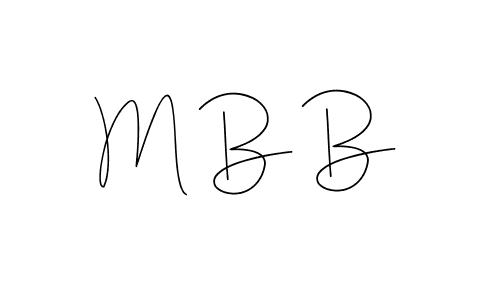 You should practise on your own different ways (Andilay-7BmLP) to write your name (M B B) in signature. don't let someone else do it for you. M B B signature style 4 images and pictures png