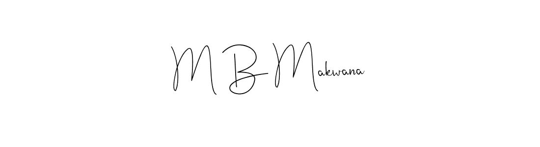 Make a beautiful signature design for name M B Makwana. Use this online signature maker to create a handwritten signature for free. M B Makwana signature style 4 images and pictures png