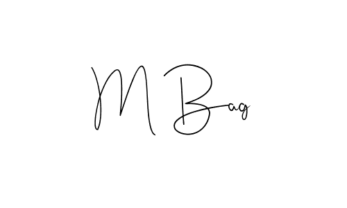 How to make M Bag signature? Andilay-7BmLP is a professional autograph style. Create handwritten signature for M Bag name. M Bag signature style 4 images and pictures png