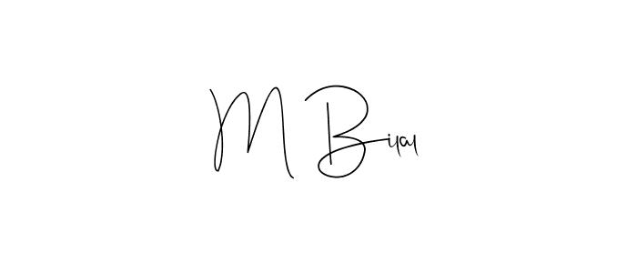 Make a beautiful signature design for name M Bilal. Use this online signature maker to create a handwritten signature for free. M Bilal signature style 4 images and pictures png