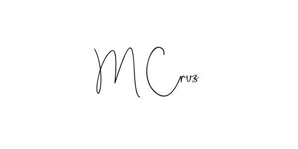 How to Draw M Cruz signature style? Andilay-7BmLP is a latest design signature styles for name M Cruz. M Cruz signature style 4 images and pictures png