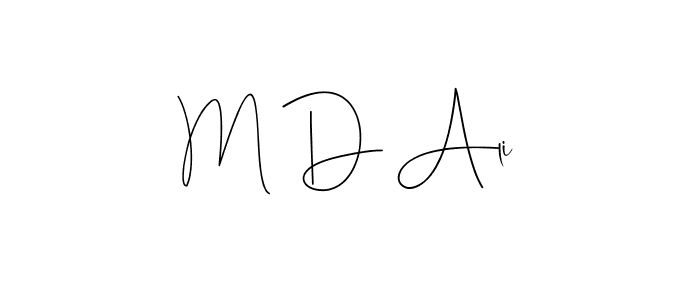 It looks lik you need a new signature style for name M D Ali. Design unique handwritten (Andilay-7BmLP) signature with our free signature maker in just a few clicks. M D Ali signature style 4 images and pictures png