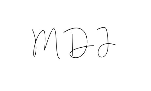 Design your own signature with our free online signature maker. With this signature software, you can create a handwritten (Andilay-7BmLP) signature for name M D J. M D J signature style 4 images and pictures png