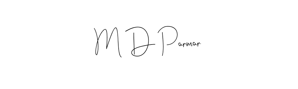 Make a beautiful signature design for name M D Parmar. Use this online signature maker to create a handwritten signature for free. M D Parmar signature style 4 images and pictures png