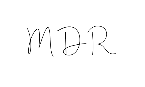 Design your own signature with our free online signature maker. With this signature software, you can create a handwritten (Andilay-7BmLP) signature for name M D R. M D R signature style 4 images and pictures png