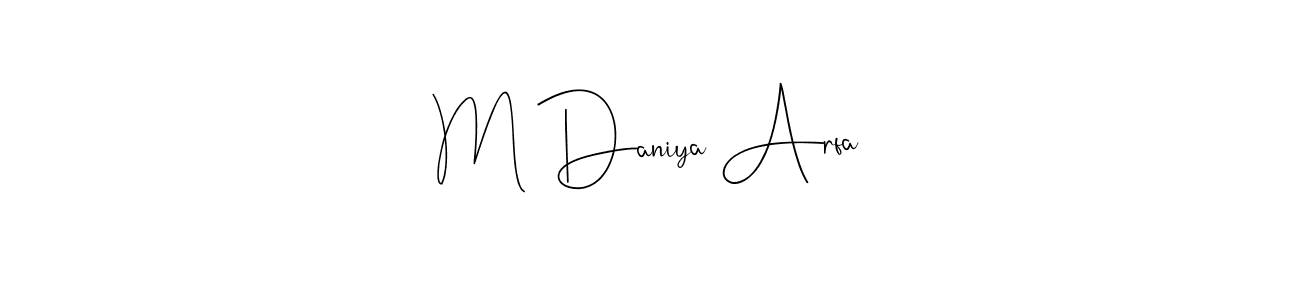 Best and Professional Signature Style for M Daniya Arfa. Andilay-7BmLP Best Signature Style Collection. M Daniya Arfa signature style 4 images and pictures png