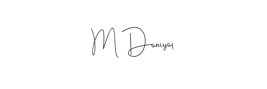 Make a beautiful signature design for name M Daniyal. Use this online signature maker to create a handwritten signature for free. M Daniyal signature style 4 images and pictures png