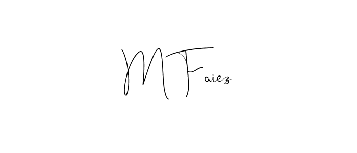 You can use this online signature creator to create a handwritten signature for the name M Faiez. This is the best online autograph maker. M Faiez signature style 4 images and pictures png