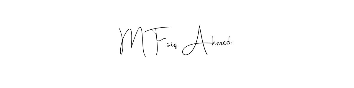 Here are the top 10 professional signature styles for the name M Faiq Ahmed. These are the best autograph styles you can use for your name. M Faiq Ahmed signature style 4 images and pictures png