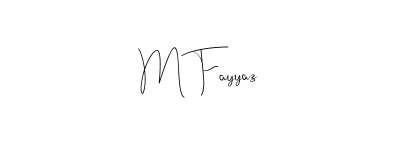 How to make M Fayyaz name signature. Use Andilay-7BmLP style for creating short signs online. This is the latest handwritten sign. M Fayyaz signature style 4 images and pictures png